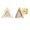 Yellow Gold, variant on Collection Round White Diamond Triangle Shape Pushback Stud Earrings for Women (0.10 ctw, Color I-J, Clarity I2-I3) in 925 Sterling Silver