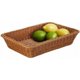 thumbnail image 4 of 17,7 pulgadas, cestas tejidas de simulación de enredadera, cesta para servir alimentos de mesa, frutas y verduras, servicio de restaurante, 4 of 5