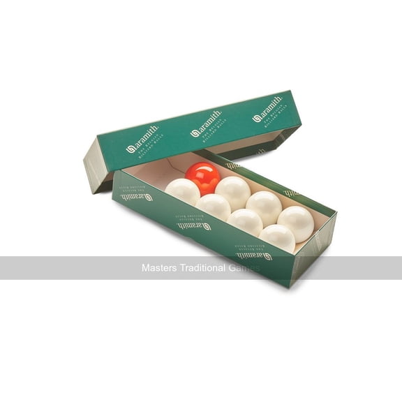 Set Bar Billiards Balls (1 and 7/8 inch - 7 white, 1 red)