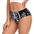 thumbnail image 2 of Fotbe Gothic Skull Floral Art Calzones Estampados para Mujer – Ropa Interior de Algodón, Cómoda, Suave y Elástica-Large, 2 of 6