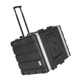 thumbnail image 6 of Sound Town Lightweight 10U PA DJ Rack/Flight/Road Case with 9U Rack Space, ABS Construction, 19 Depth, Retractable Handle, Wheels and Heavy-Duty Latches (STRC-A10UT), 6 of 9