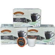 Door County Coffee Dark Voyage Specialty Single-Serve Coffee Pods, Dark Roast, 30 Count (3 Pack, 10 Count Boxes), Compatible with Keurig 2.0 K Cup Brewers