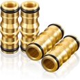 thumbnail image 1 of Garden Hose Connectors Double Male Hose Connectors Brass Hose Fittings for Garden Hose Faucet (4 Sets), 1 of 4