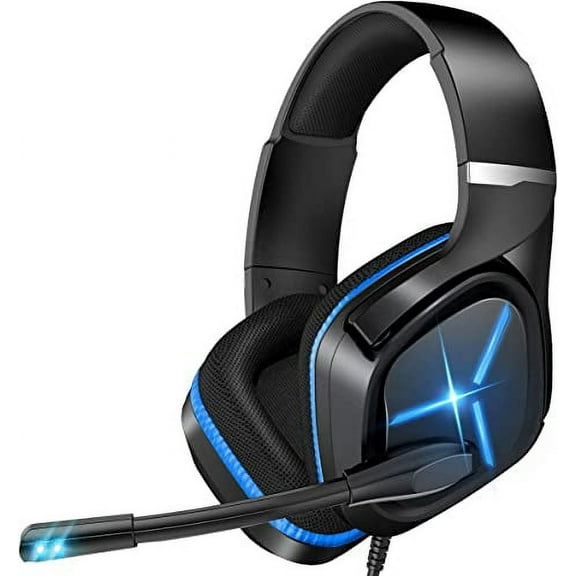 Gaming Headset, Wired over Ear Headphones with Microphone for PS4 PS5 Xbox One Switch PC