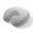 Grey, variant on Neck Pillow Memory Foam,Gray Flower Soft Breathable U-Shaped Travel Pillows,Geometric Stripe Gradient Branch Minimalist Lightweight Ergonomic Neck Support Cushion for Office Airplane 11.4"x11.4"x3.9"