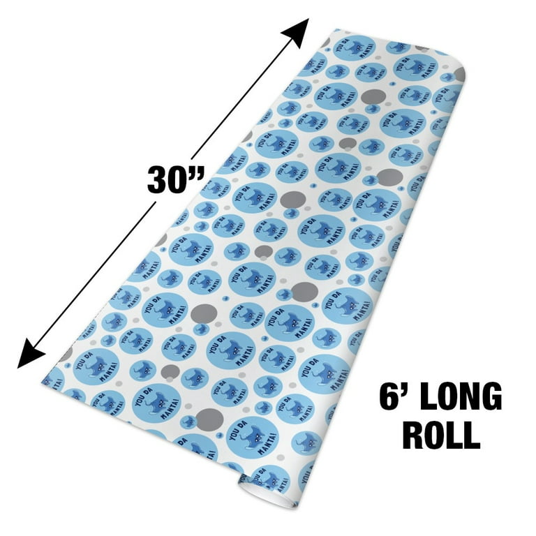 Dancing Skeleton Christmas Wrapping Paper Premium Gift Wrap Party  Decoration (6 foot x 30 inch roll)