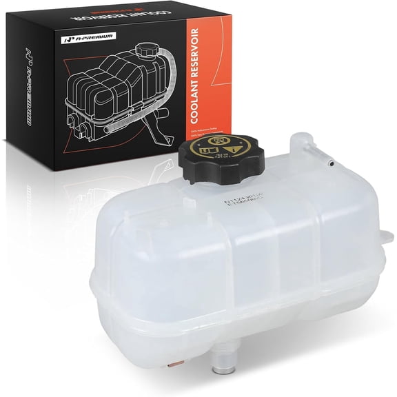 A-Premium Engine Coolant Overflow Recovery Reservoir Tank [with Cap] Compatible with Jeep JL Series Wrangler 2018-2024, JT Series Gladiator 2020-2025