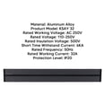 thumbnail image 3 of Power Strip Wall Mounted, 110-250V Electrical Socket  Power Track Aluminum Alloy  for Home, 3 of 8