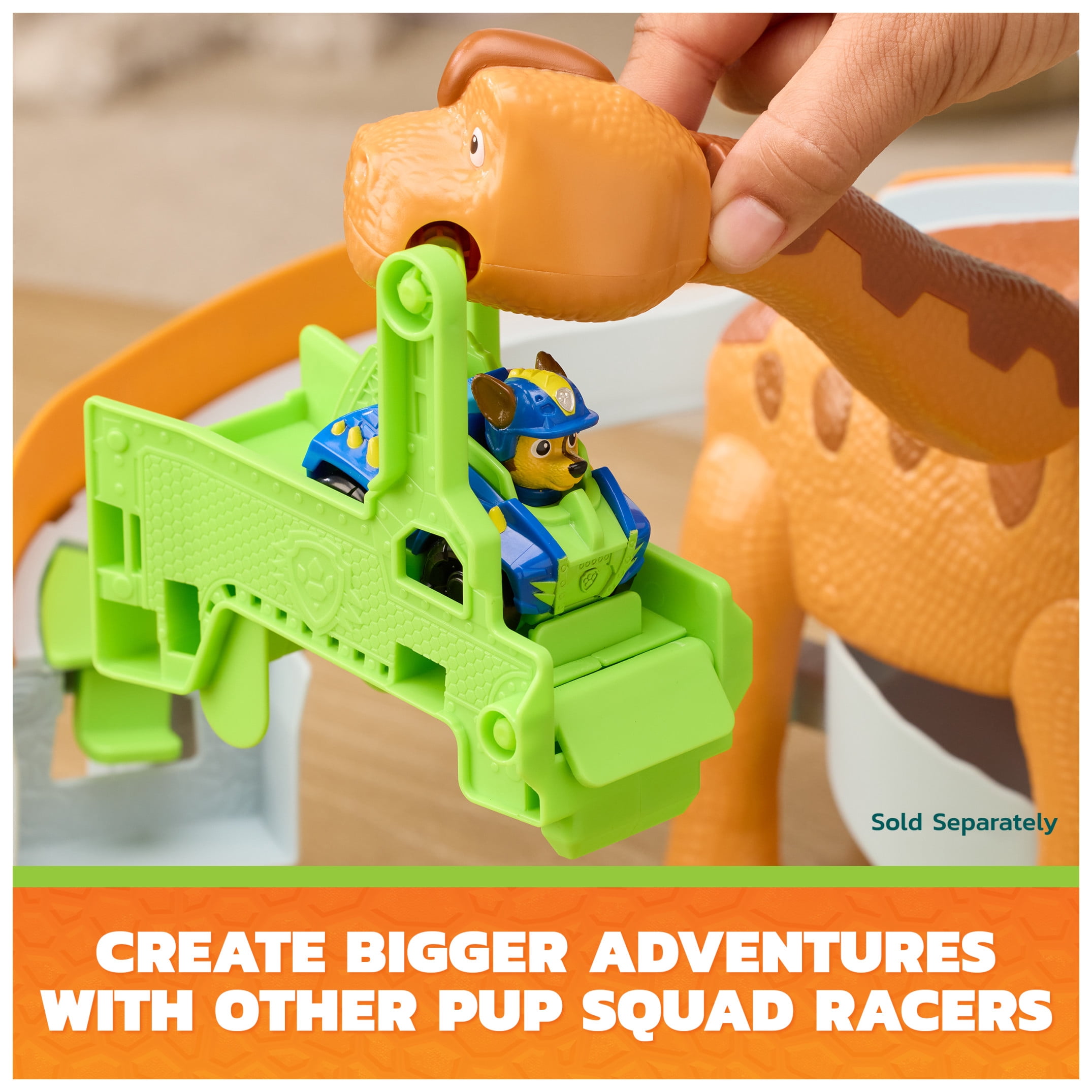 PAW Patrol: The Dino Movie Lift & Race Dino Playset, Ages 3+
