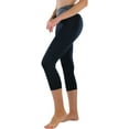 thumbnail image 3 of ToBeInStyle Women's Comfy Capri Yoga Pants with Criss-Cross Design, 3 of 7