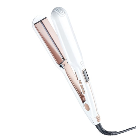 CNV Precision 1.75 Infrared Ceramic Flat Iron for All Hair Types Smart Digital Straightener and Curler High-Shine Tourmaline Plates with Moisture Guard