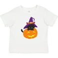 thumbnail image 3 of Inktastic Halloween Cat, Black Cat, Witch Hat, Pumpkin Boys or Girls Baby T-Shirt, 3 of 5