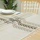 thumbnail image 3 of Xiao Hua Mantel para mesa de comedor, estilo rústico de granja, para cocina, mesa de centro, de algodón y lino, rectangular, color beige, 140 x 260 cm, 3 of 5