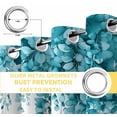 thumbnail image 6 of Chic Green Eucalyptus Blackout Curtains for Bedroom/Living Room, Thermal Insulated Kitchen Curtains, Summer Leaves Pastoral Plants Grommet Darkening Window Treatment Drapes 42"x84"x2, 6 of 8