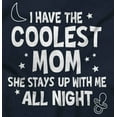 thumbnail image 2 of Funny Cool Moms Stay Up All Night Toddler Boy Girl T Shirt Infant Toddler Brisco Brands 12M, 2 of 6