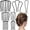 Thick&Fine Hair Combination, variant on 7 count Metal Hair Side Combs Hair Fork Clip Hair Pin Stick for Updo Bun, U Shape Hair Combs for Hairstyle Hair Accessories, Fine Hair Combination