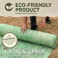 thumbnail image 3 of DeWitt 2-Pack Single Net Excelsior Blanket Erosion Control Mat, Green, 4 x 112.5 Feet, 3 of 12