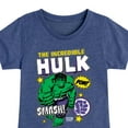 thumbnail image 3 of Marvel Hulk - Sticker Collage - Toddler And Youth Girls Fitted Short Sleeve Graphic T-Shirt, 3 of 5
