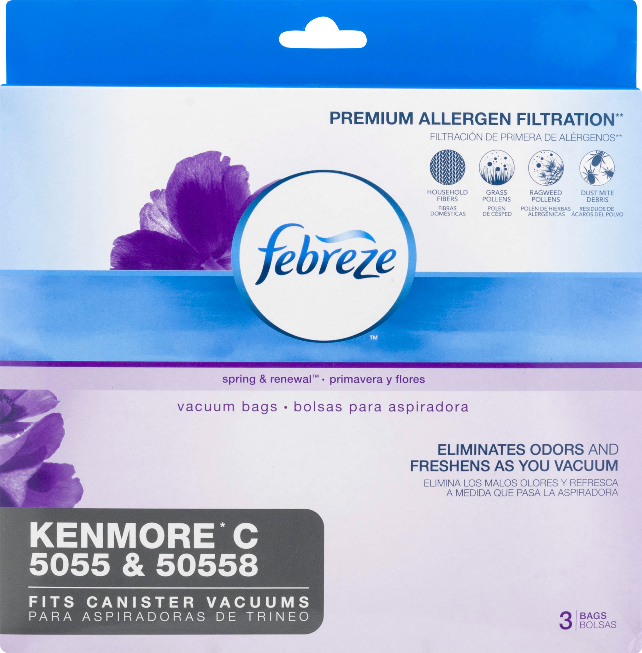 Febreze Kenmore C Vacuum Bags, 3 Pack, 21R51 with premium allergen  filtration - Walmart.com