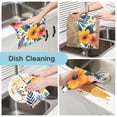 thumbnail image 2 of Tropical Flower Kitchen Cloth Dish Towels for Drying Washing Absorbent Dish Rags Reusable soft kitchen dishcloth set 6 Pack, 2 of 9