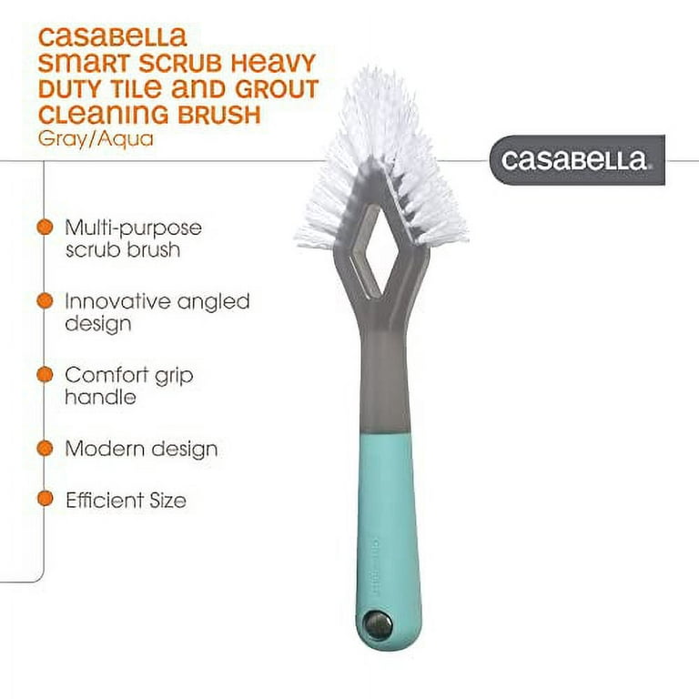 Casabella Smart Scrub Heavy Duty Tile And Grout Cleaning Brush