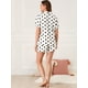 thumbnail image 5 of Conjunto de Pijama de Lunares Allegra K Cuello de Muesca con Botones Blanco XXL, 5 of 6