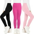 thumbnail image 6 of Girls Cotton Leggings Pants Full Length Basic Leggings Stretchy Legging Footless Tight Pants, 6 of 8