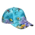 thumbnail image 3 of Balery Corals And Tropical Fish Baseball Cap For Women Men,Adjustable Size For Running Workouts And Outdoor Activities All Seasons, 3 of 9