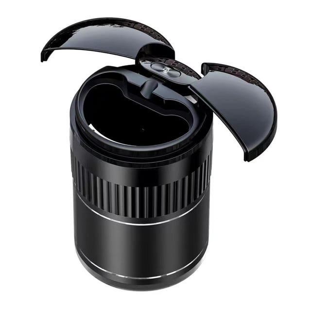 Rbaofujie Car Ashtray With Lid Infrared Metal Intelligent Ashtray