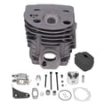 thumbnail image 3 of Carburetor Spark Plug Set, Wear Resistant Easy Installation Durability Cylinder Piston Set For Forest For Garden For Husqvarna 55 51 Chainsaw For Outdoor ANGGREK No, 3 of 7