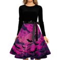 thumbnail image 4 of Halloween Dresses for Women Adult Square Neck Long Sleeve Renaissance Gothic Style Dress For Themed Party Evening Occasions, 4 of 5