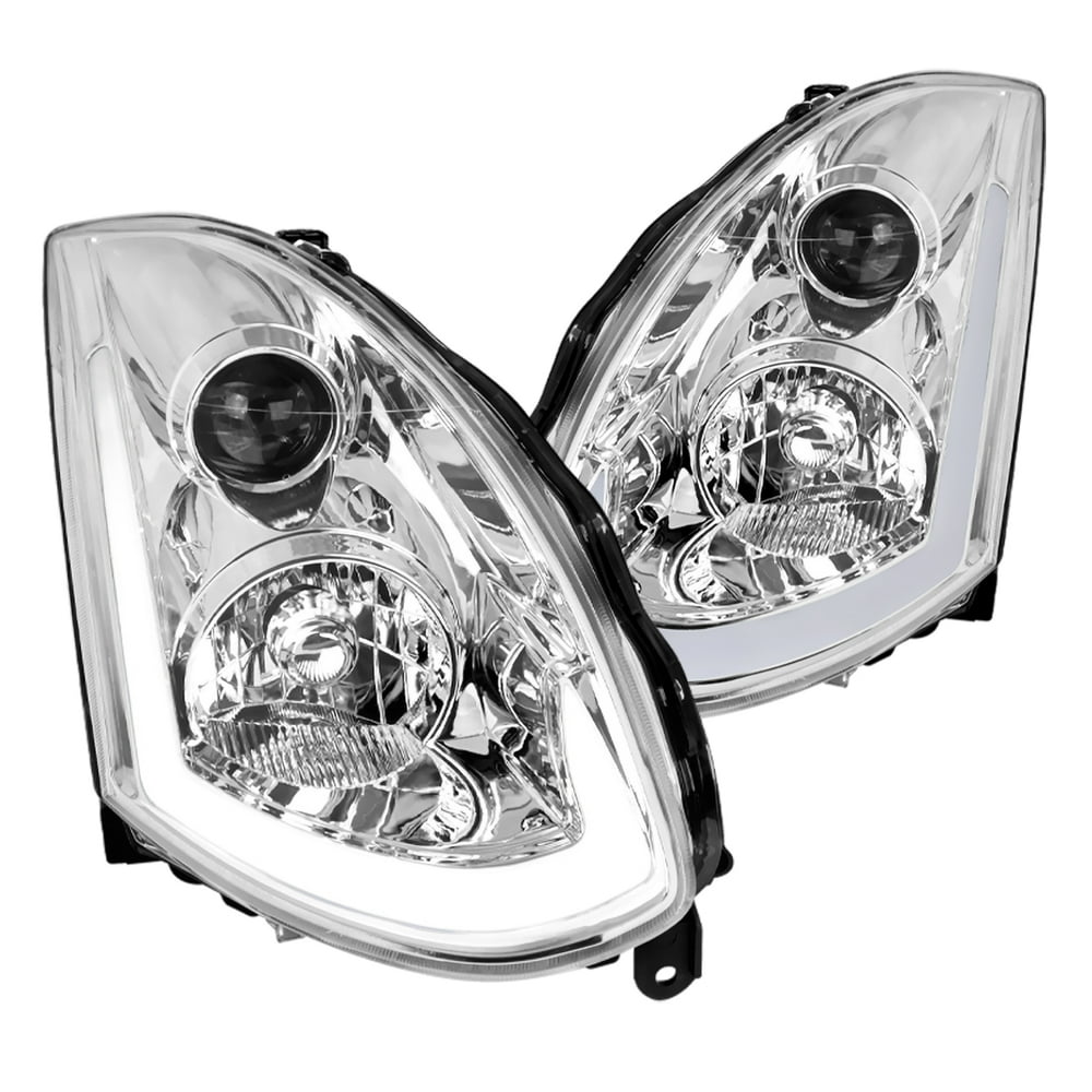SpecD Tuning Led Strip Projector Headlights for 20032005 Infiniti G35