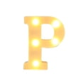 thumbnail image 2 of Letras Luminosas De Plástico Letras LED de plástico blanco con alfabeto de la N a la Z con bombillas de luz blanca cálida para decoración de fiestas en el hogar (1 pieza) Rkxzt, 2 of 9