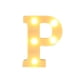 thumbnail image 2 of Letras Luminosas De Plástico Letras LED de plástico blanco con alfabeto de la N a la Z con bombillas de luz blanca cálida para decoración de fiestas en el hogar (1 pieza) Rkxzt, 2 of 9