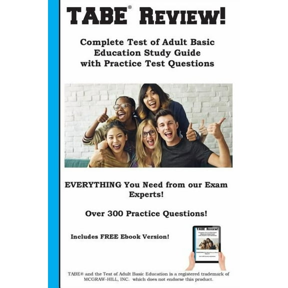 TABE Review! Complete Test of Adult Basic Education Study Guide with Practice Test Questions, (Paperback)