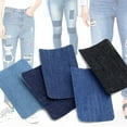 thumbnail image 4 of YIEMEEN 5/25x/Set Self Adhesive Jean Patches Elliptical Patches Denim-Patches Rectangular Patches for Elbow Pants Knee Repairing, 4 of 10