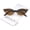 Brown Fade / Brown, variant on - Women's Retro Rhinestone Embellished Oval Lens Cat Eye Sunglasses 51mm - 51mm