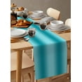 thumbnail image 3 of Turquoise Ombre Table Runner Modern Abstract Art Tablerunners 13 x 36 Inch, Table Decorations Tabletop Scarf for Summer Gathering Holiday Farmhouse Kitchen Dining Decor, 3 of 6