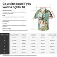 thumbnail image 5 of Fuzoiu Watercolor Palm Tree Print Hawaiian Shirt for Men, Summer Beach Casual Short Sleeve Button Down Shirts, Men’s Beach Summer Shirts with Pocket,XX-Large, 5 of 7