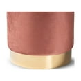thumbnail image 2 of Baxton Studio Chaela Contemporary Glam and Luxe Blush Pink Velvet Fabric Upholstered and Gold Finished Metal, 2 of 7