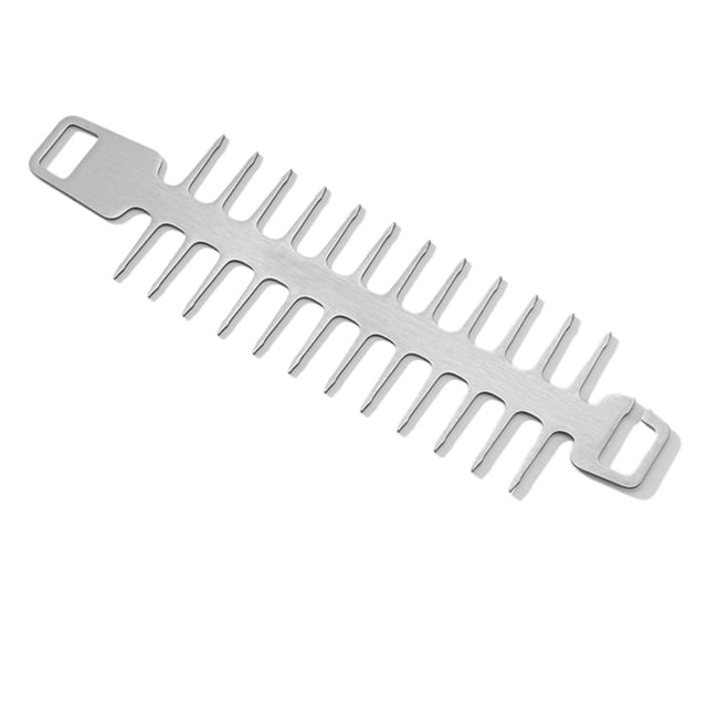 Tenedor para Asar de Metal, para Parrilla de Fogata, Herramientas Fáciles de Limpiar, Reutilizables para Barbacoa para Pollo, Carne, F Gancho 257x75x18mm Gloria Brocheta De Barbacoa