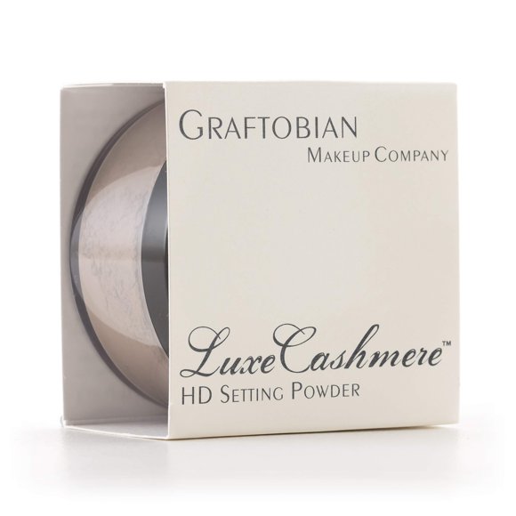 Graftobian HD LuceCashmere Polvo fijador (0.7 oz) - Sin FlashBack Mate Acabado suave y sedoso (Mousse de chocolate .7 oz)