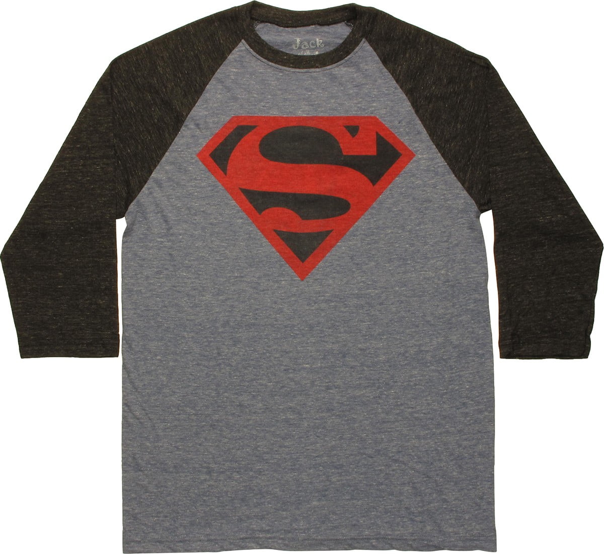 black superman t shirt with red logo