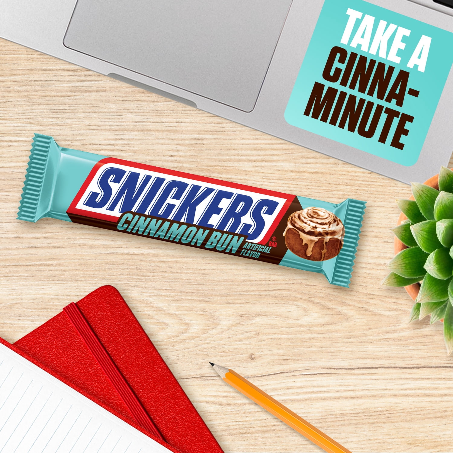 Snickers Cinnamon Bun Chocolate Candy Bars - 1.5 oz Bar (Available in Store Only)