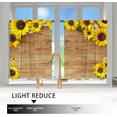 thumbnail image 4 of 3 Pack Sunflower Kitchen Curtains 54x36 inch - Sunflower Curtains for Bedroom as Farmhouse Kitchen Decor and Spring Decorations for The Home,Yellow Kitchen Curtains and Valances Set, 4 of 5