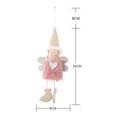 thumbnail image 3 of Matsuzay Feliz Navidad niña muñeco de peluche juguete colgante adornos decoración del hogar Kits de decoración para fiestas rosado, 3 of 6