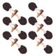 thumbnail image 1 of GOOHOCHY 6Pares Toggle Para Ropa Cuero PU Y Cuerno Negro Para Personalizar Chaquetas Y Accesorios, 1 of 8