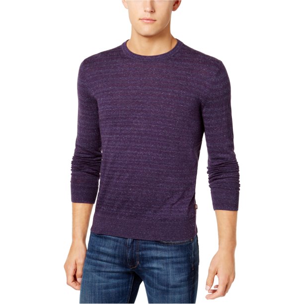 Suéter de punto tricolor Michael Kors para hombre Morado Extragrande