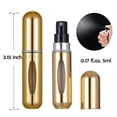 thumbnail image 4 of Atomizador de perfume portátil mini recargable, atomizador de viaje, accesorios para botella rociadora, 5 juegos, 5 ml/0,2 oz, 4 of 5