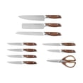 thumbnail image 2 of The Pioneer Woman 11 Pieces Knife Set with Decal Block Stainless Steel Knives, Forged,Brown Agatha, 2 of 4